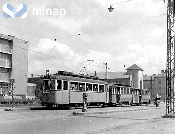 50es évek villamos miskolc