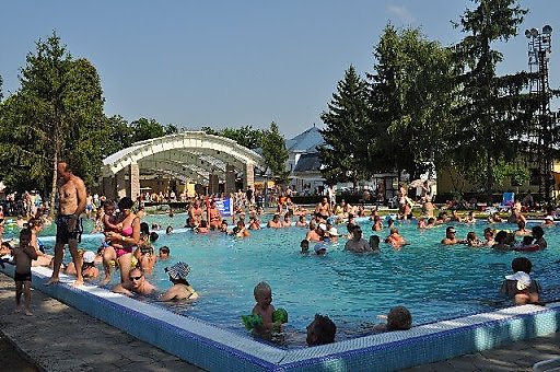 A Bogácsi Gyógy- és Strandfürdő.
