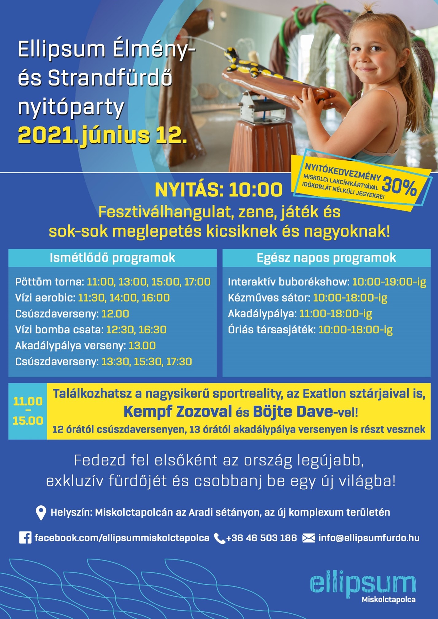 Fedezd fel az ország legújabb, exkluzív fürdőjét és csobbanj be egy új világba!