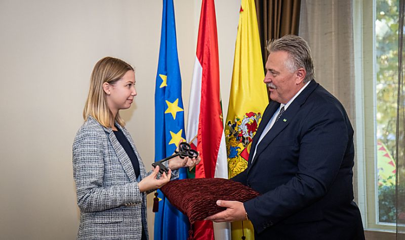 A diákpolgármester átvette a város kulcsát