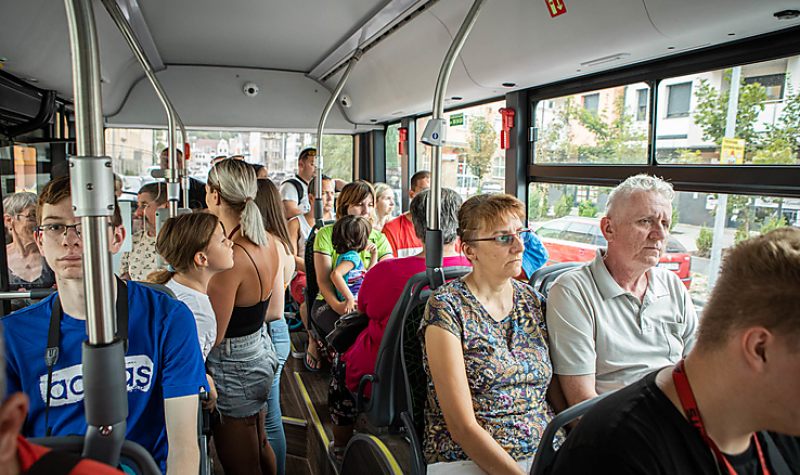 MÁR A PRÓBAJÁRATOKON IS IMÁDTÁK AZ ELEKTROMOS BUSZOKAT A MISKOLCIAK