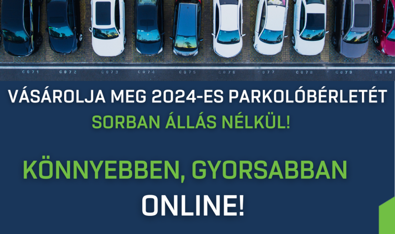 Zajlik a jövő évi parkolóbérletek árusítása, és már online is megváltható