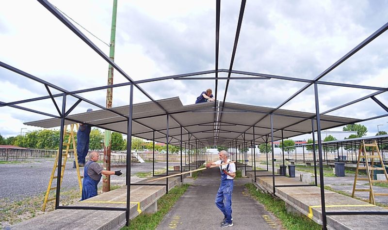 Új tetőt kapnak a piaci sorok a Zsarnain